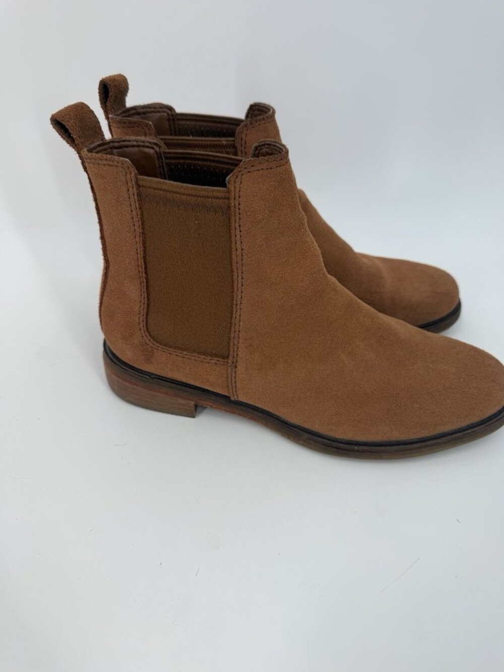 Clarks Brown Suede Chelsea Ankle Boots